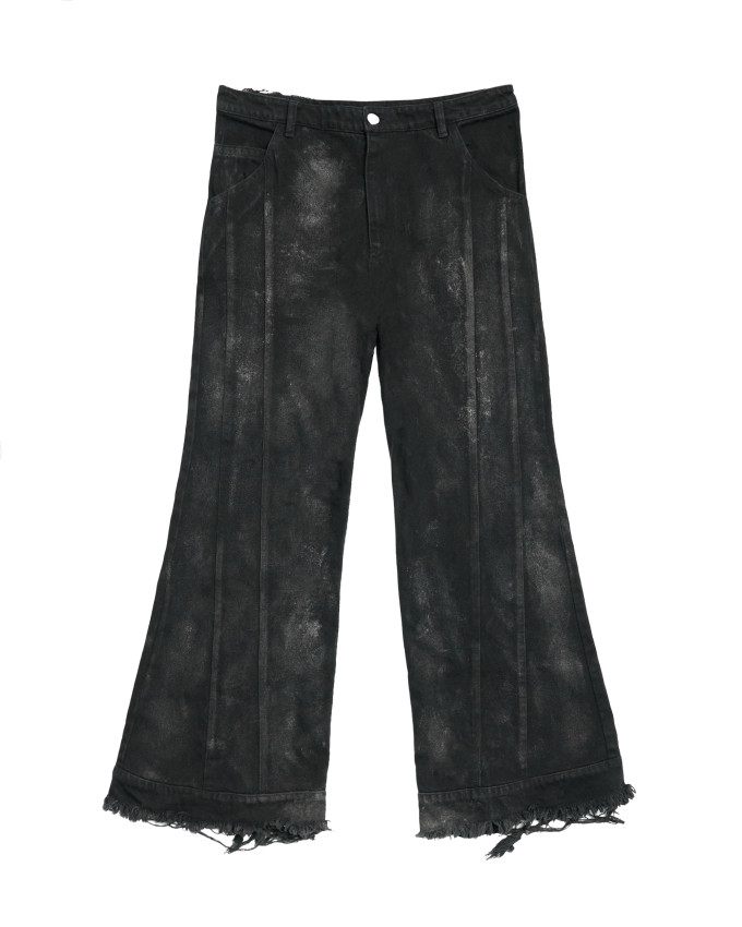 Джинсы клёш OGP Ash Waxed чёрные